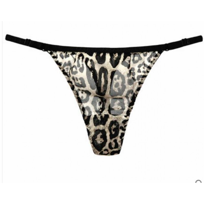 100%Silk women Underwear Leopard PANTIES high quality Sexy LACE ladies thong G-string TANGA calcinha briefs underwear hipster
